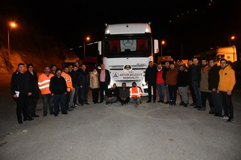 DEPREM BÖLGESİNE DOĞRU YARDIM TIRIMIZ YOLA ÇIKTI