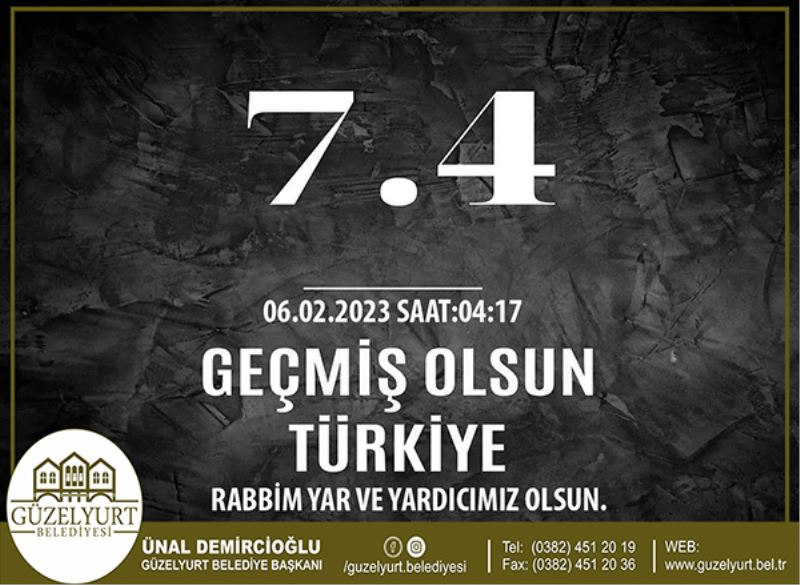 GEÇMİŞ OLSUN TÜRKİYEM