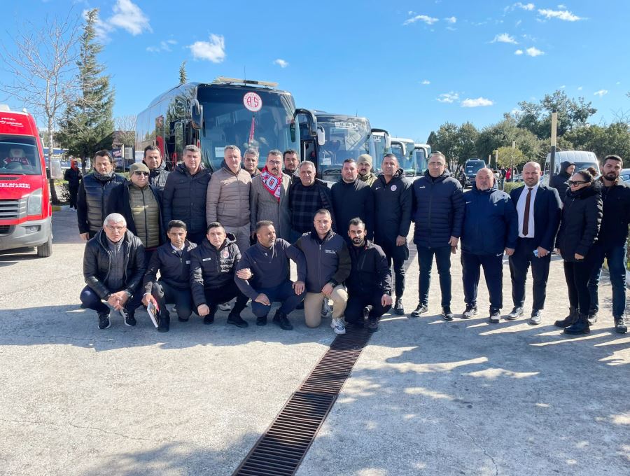 ANTALYASPOR DEPREMZEDENİN YANINDA.. YARDIMLAR ÇIĞ GİBİ BÜYÜYOR