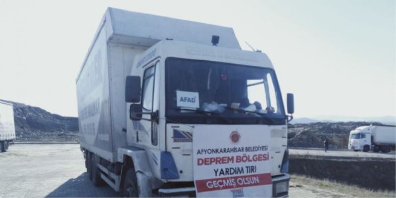 BELEDİYEMİZİN YARDIM TIRLARI DEPREM BÖLGESİNE ULAŞTI