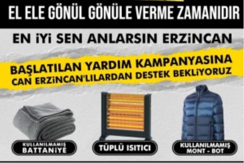Depremzedelerimiz için el ele gönül gönüle verme zamanıdır.