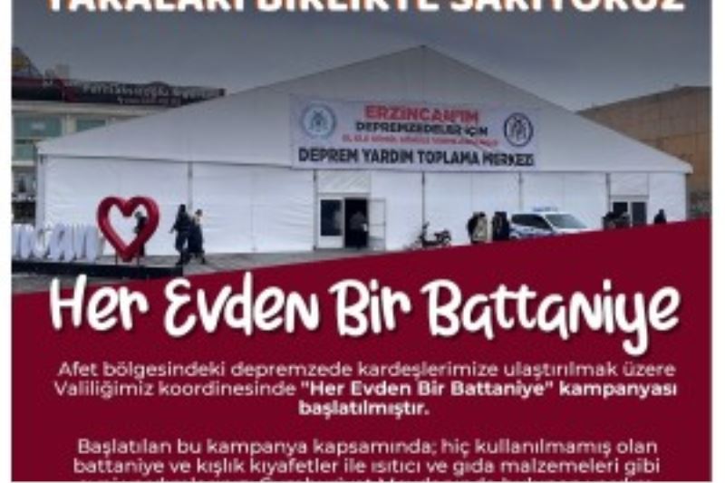 Her Evden Bir Battaniye Kampanyası