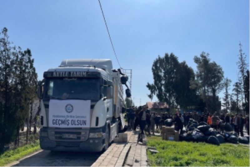 ESKİŞEHİRLİLERİN EMANETİ DEPREMZEDELERE ULAŞTIRILIYOR