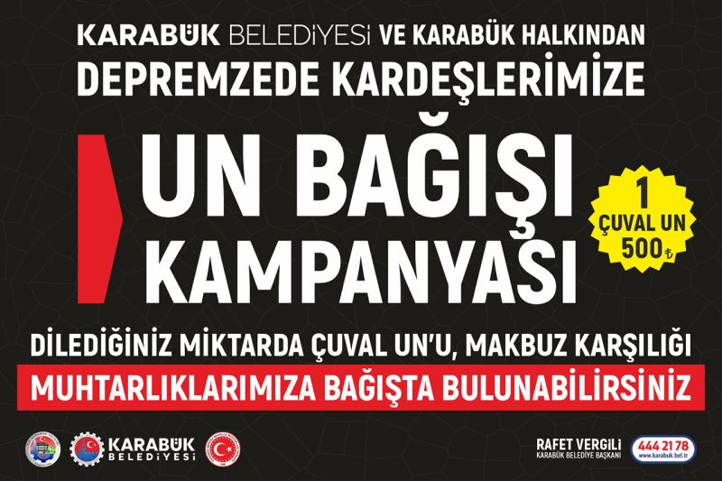 Depremzede Kardeşlerimize Un Bağışı Kampanyası