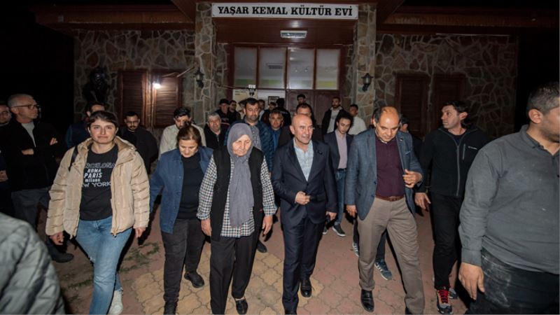 Başkan Soyer usta edebiyatçıyı ölüm yıl dönümünde doğduğu köyde andı