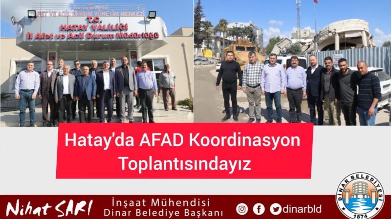 Belediye Başkanımız Nihat Sarı, Hatay