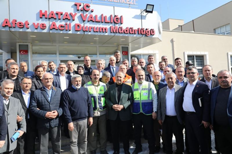 Belediye Başkanımız Serkan Koyuncu Hatay AFAD Koordinasyon Merkezi’nde Yapılan Toplantıya Katıldı