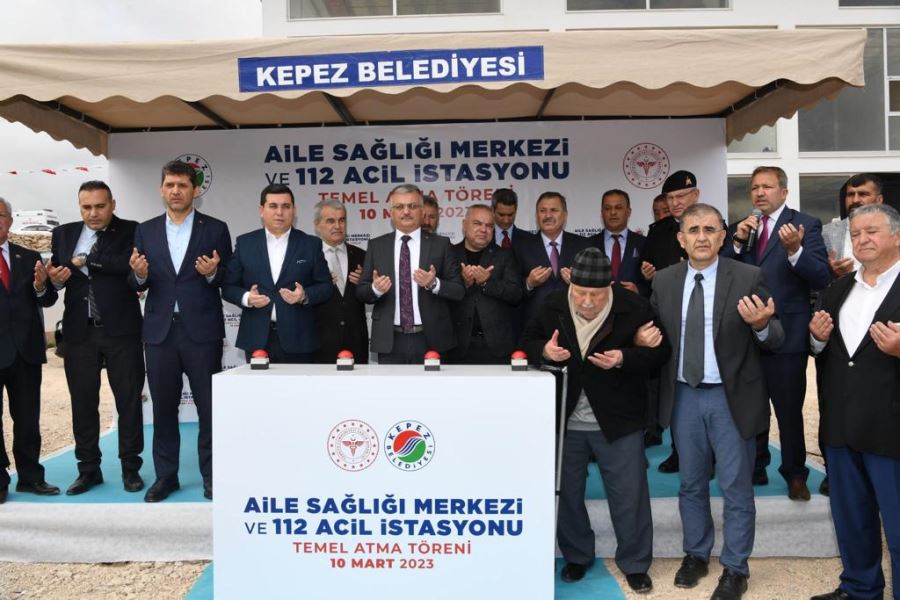 İKİ HAYIRSEVER YAPTIRIYOR.. KEPEZ’E AİLE SAĞLIĞI MERKEZİ TEMELİ ATILDI