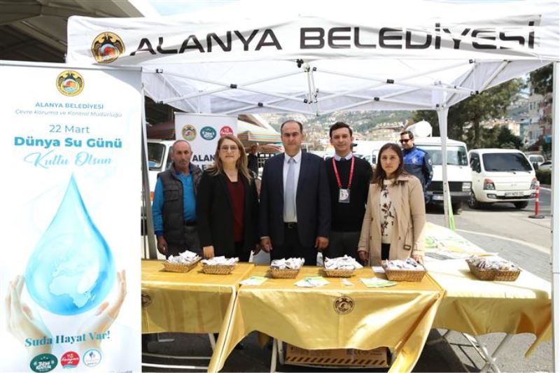 ALANYA BELEDİYESİ DÜNYA SU GÜNÜ’NDE PERLATÖR DAĞITARAK SU TASARRUFUNA DİKKAT ÇEKTİ