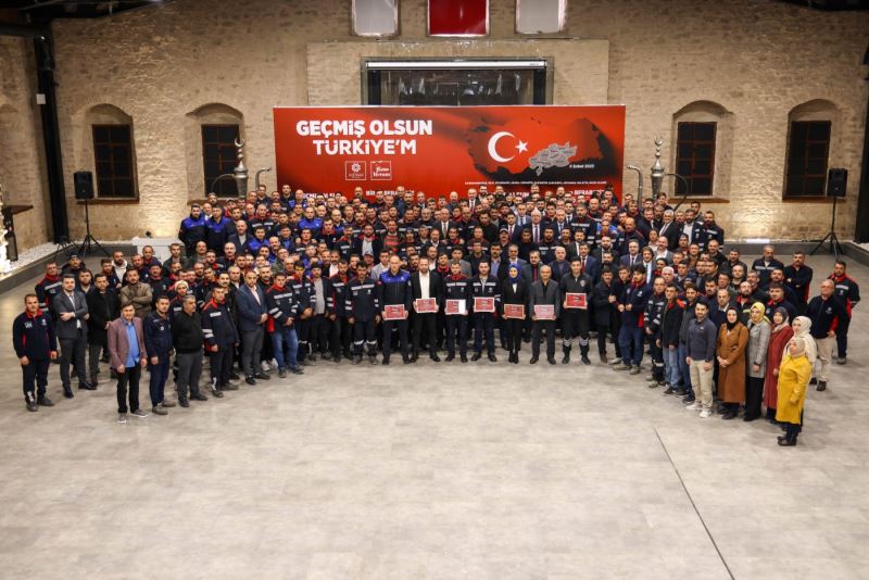 DEPREM BÖLGESİNDE GÖREVLİ PERSONELE BAŞKAN KAVUŞ’TAN TEŞEKKÜR