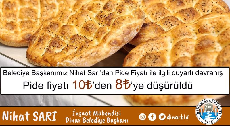 Belediye Başkanımız Nihat Sarı’dan pide fiyatı ile ilgili duyarlı davranış