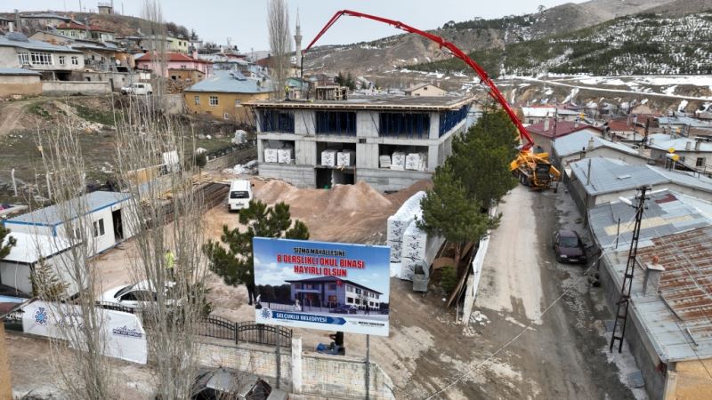 SELÇUKLU BELEDİYESİ SIZMA’YA 8 DERSLİKLİ OKUL KAZANDIRIYOR