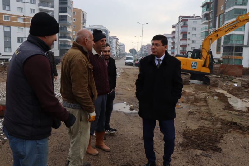 Başkan Özcan’dan saha çalışmalarına yakın markaj