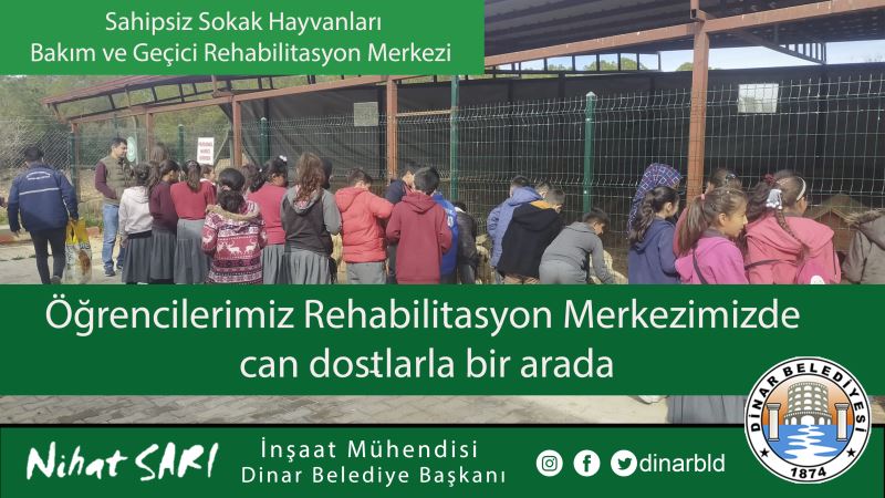 Öğrencilerimiz Rehabilitasyon Merkezimizde can dostlarla bir arada