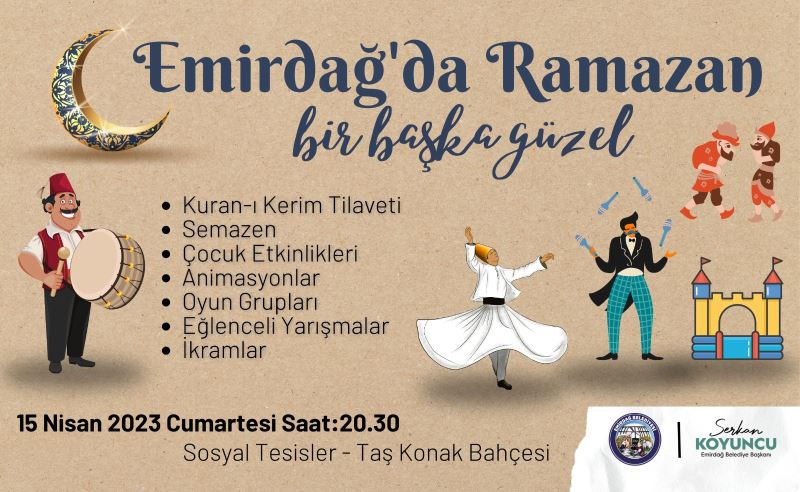 Emirdağ’da Ramazan Şenliği Düzenlenecek
