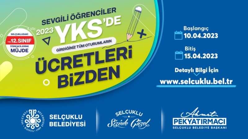BAŞKAN PEKYATIRMACI’DAN ÖĞRENCİLERE YKS MÜJDESİ