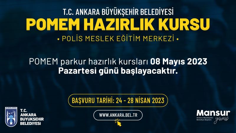 ANKARA BÜYÜKŞEHİR BELEDİYESİNİN PARKUR HAZIRLIK KURSLARI İÇİN BAŞVURULAR BAŞLIYOR