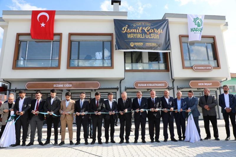 İSMİL ÇARŞI VE EKMEK FIRINI AÇILDI