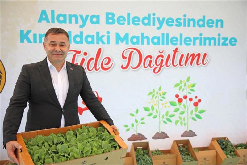 BAŞKAN YÜCEL’DEN KIRSAL MAHALLELERE FİDE DAĞITIMI “HEDEFİMİZ 1 MİLYON FİDE”