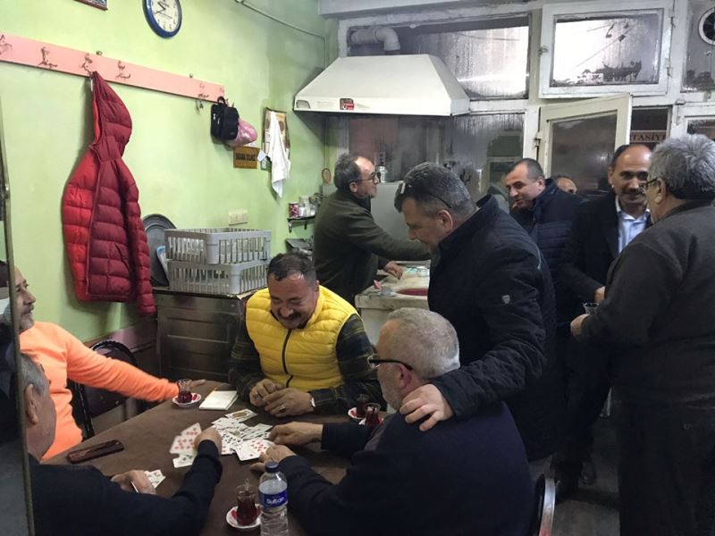 Belediye Başkanımız Serkan Koyuncu’dan Koyuncu Kıraathanesine Ziyaret