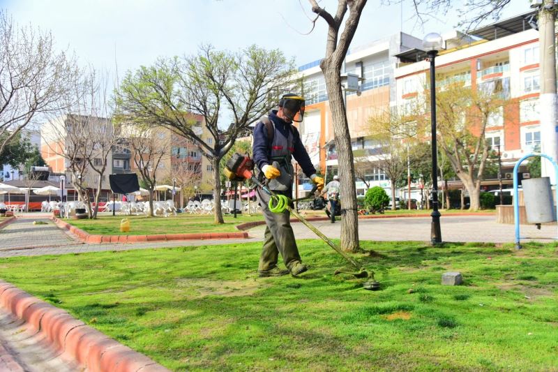 Sosyal donatı alanlarımız yaza hazır hale getiriyoruz.