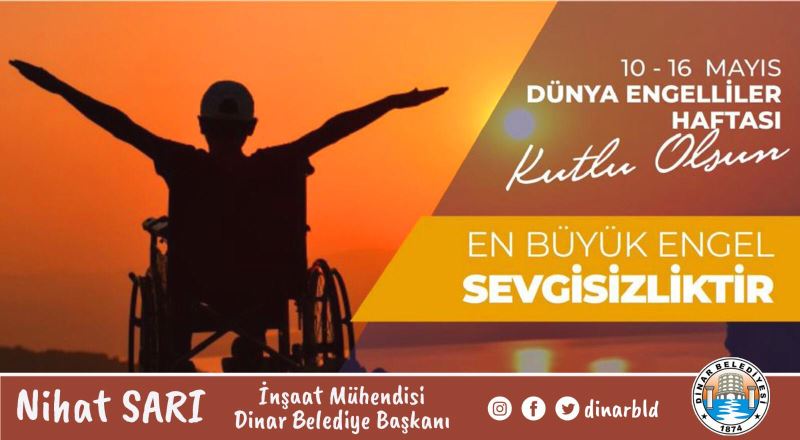 Belediye Başkanımız Nihat Sarı’dan Engelliler Haftası Mesajı