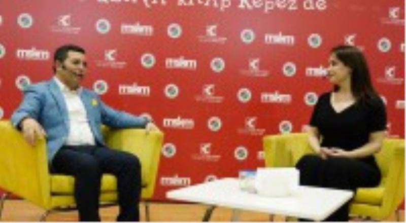 Tütüncü, Kepez Kitap Fuarı’nda Nur Viral’in konuğu oldu