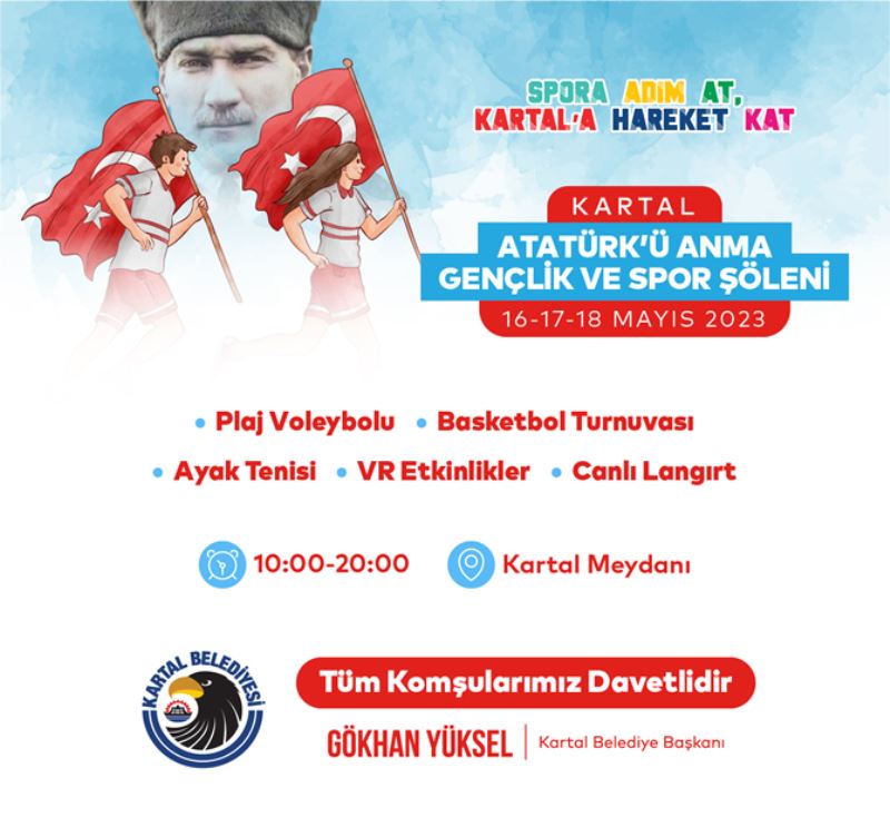 19 MAYIS’IN 104. YILINDA KARTAL’DA COŞKULU KUTLAMA