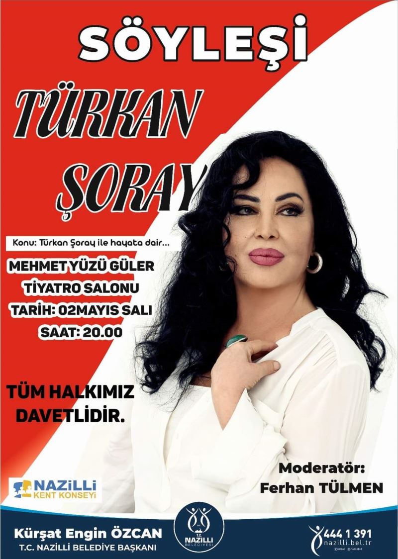 Türkan Şoray ilk kez Nazilli