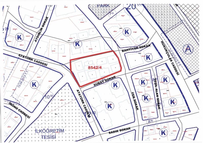 Dolayoba 8542 Ada 4 Parsel Sayılı Konut Alanı İhalesinin Satıs İlanı