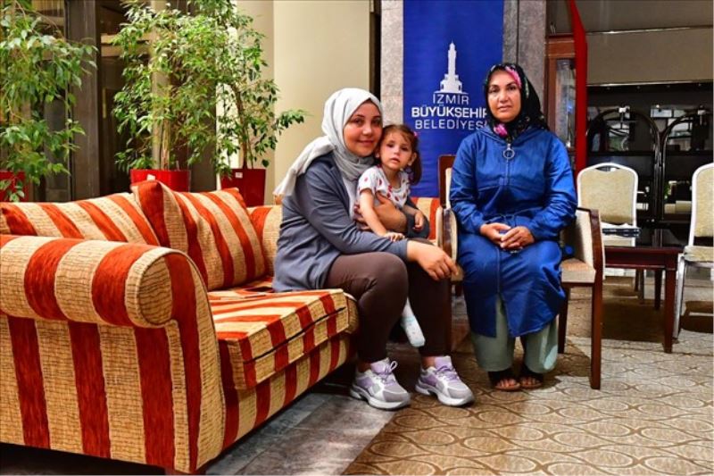 Minik depremzede Öykü tedavi için Kahramanmaraş’tan İzmir’e getirildi
