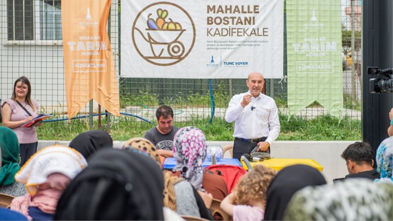 Mahalle bostanı için kura çekildi