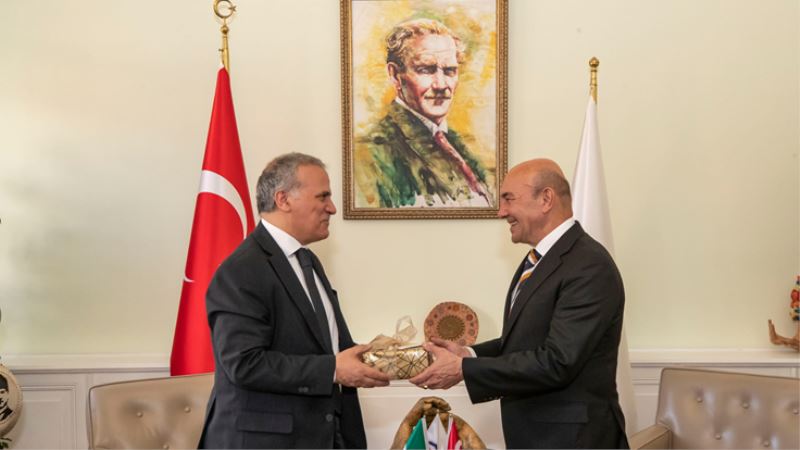 İtalya’nın Türkiye Büyükelçisi Giorgio Marrapodi Soyer’i ziyaret etti