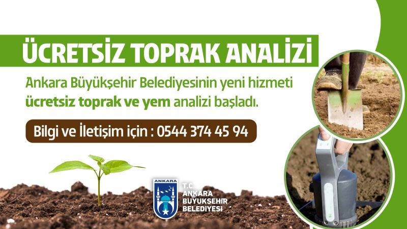 ANKARA BÜYÜKŞEHİR BELEDİYESİNDEN ÇİFTÇİLERE YEM VE TOPRAK ANALİZİ DESTEĞİ