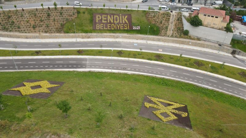 Hydroseeding yöntemiyle çim ektiler