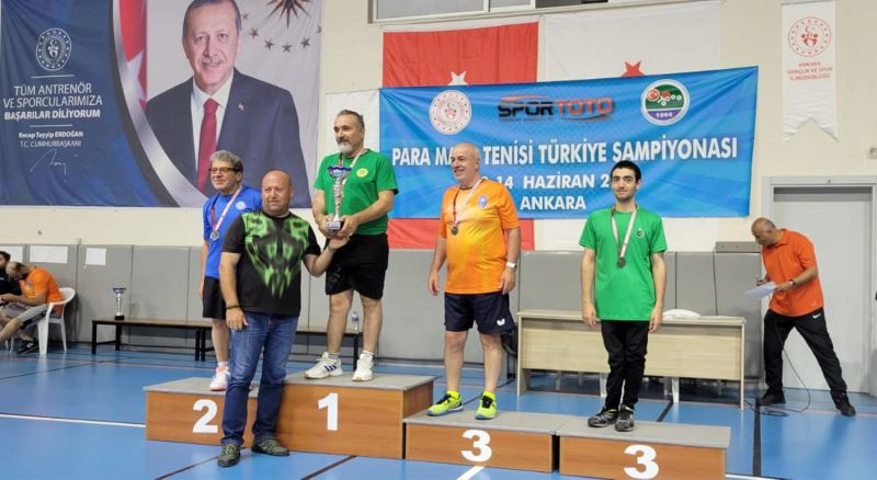 KARATAY’IN BAŞARILI PARA MASA TENİSİ SPORCUSU TÜRKİYE ŞAMPİYONASI