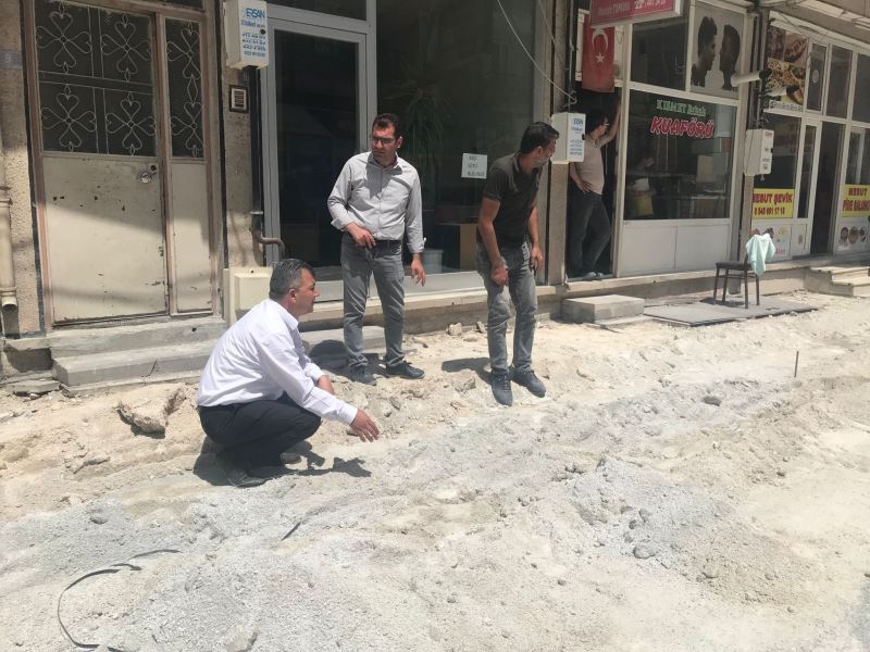 Belediye Başkanımız Serkan Koyuncu Butik Sokak Çalışmalarını İnceledi