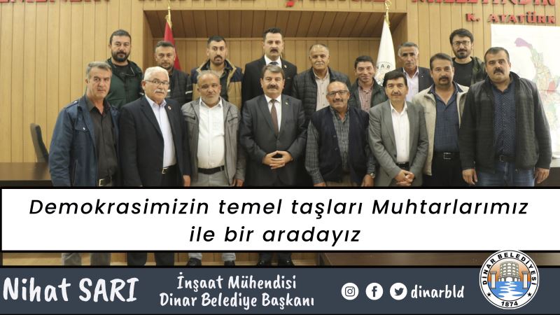 Demokrasimizin temel taşı Muhtarlarımız ile bir araya geldik