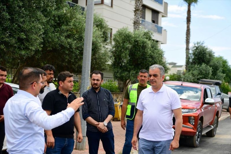 Başkan Esen çalışmaları yerinde inceledi