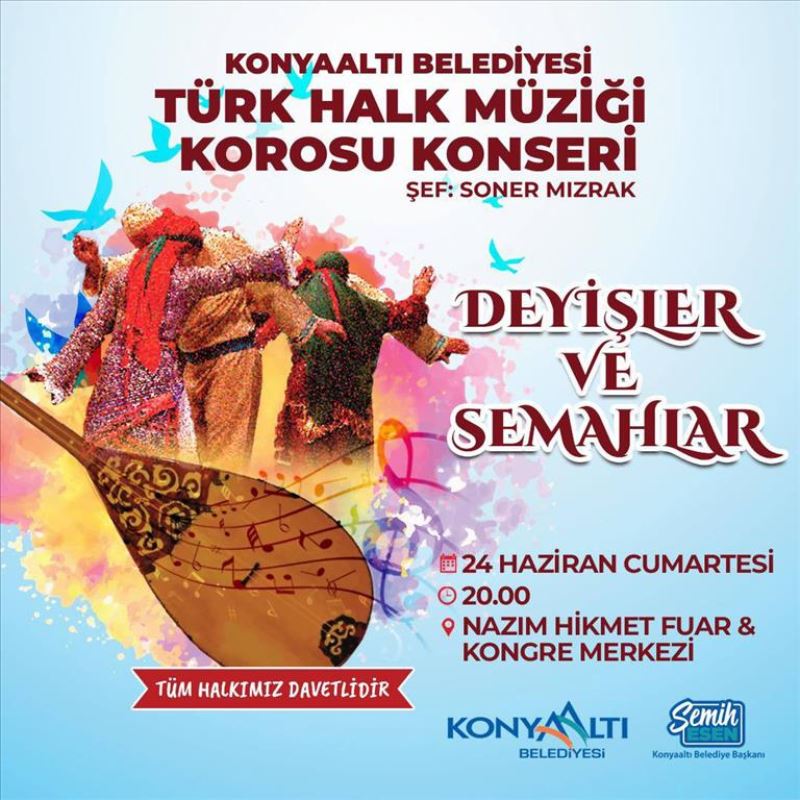 Konyaaltı’nda Deyişler ve Semahlar konseri