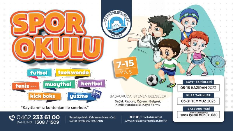 Yaz Spor Okulları’na kayıtlar başladı