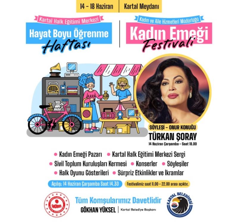 ‘KADIN EMEĞİ FESTİVALİ’ İLE İSTANBULLU KADINLAR, KARTAL’DA BULUŞACAK