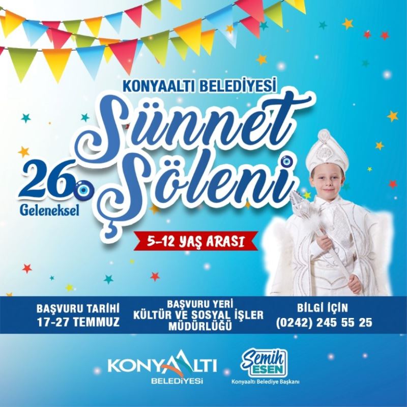 Konyaaltı’nda ‘Sünnet Şöleni’ kayıtları başladı