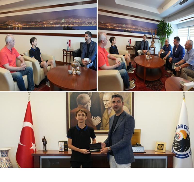 LGS TÜRKİYE BİRİNCİSİNDEN BAŞKAN GÖKHAN YÜKSEL’E ZİYARET