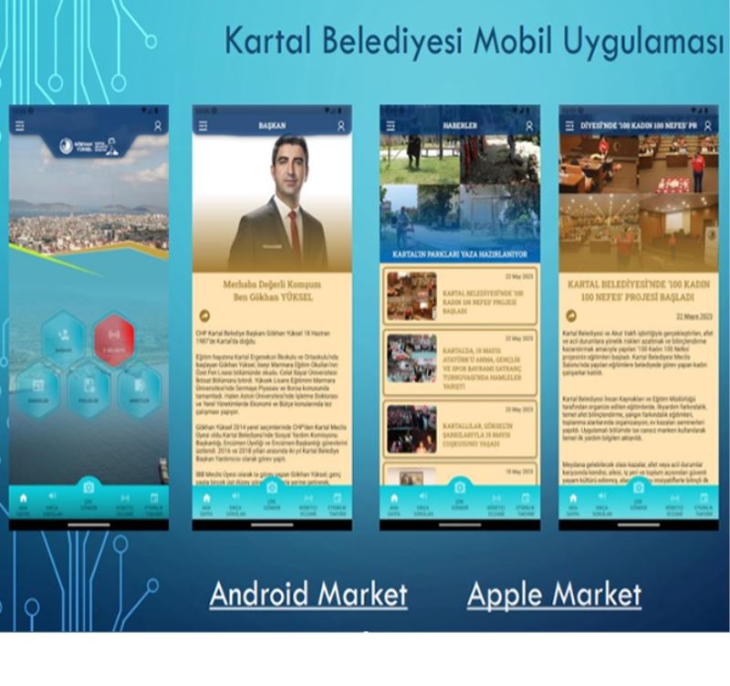 KARTAL BELEDİYESİ MOBİL BELEDİYECİLİK UYGULAMASI YENİLENEN YÜZÜ İLE HİZMETTE