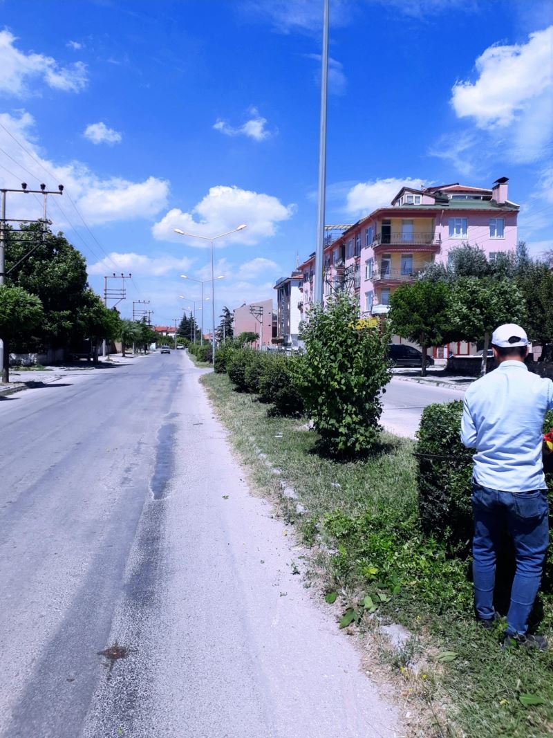 Kaldırım ve Orta Refüjlerde Bakım Onarım Çalışması