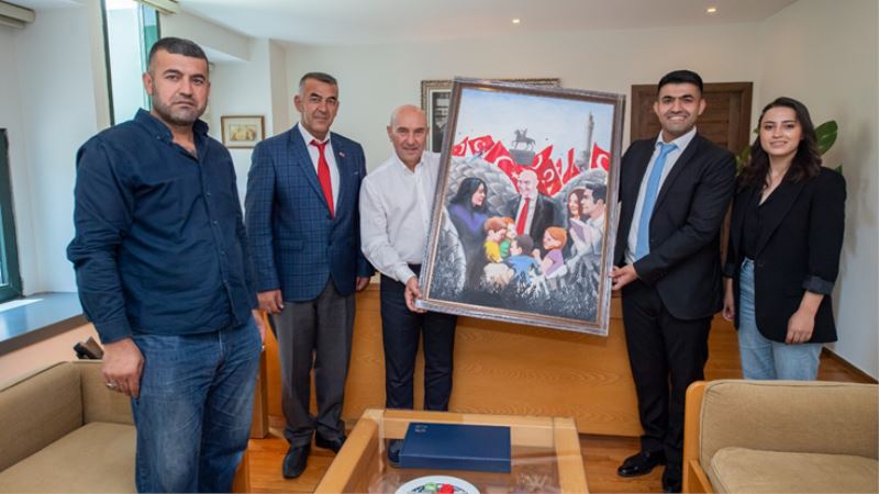 Başkan Soyer’e teşekkür portresi