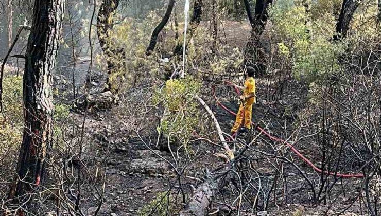 KAŞ’TAKİ YANGINI SÖNDÜRÜP KEMER’DE GÖREVLERİNE DEVAM ETTİLER