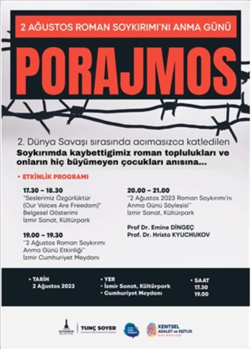 İzmir Büyükşehir Belediyesi Roman Soykırımı için anma etkinliği düzenliyor