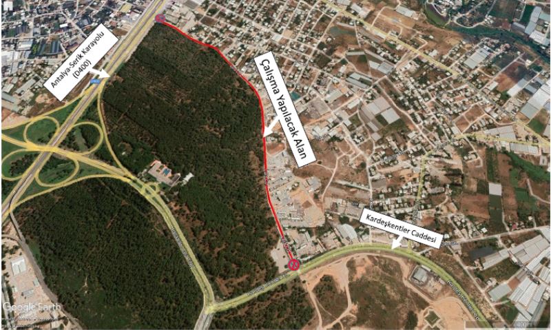 Aksu Lara Caddesi asfalt çalışması  nedeniyle trafiğe kapatılacak
